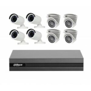 KIT VIDÉOSURVEILLANCE 2MEGA DVR 8 CANAUX + 8 AUX CHOIX 2M